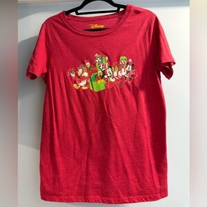 Women’s Size Medium Disney Holiday Red Tee